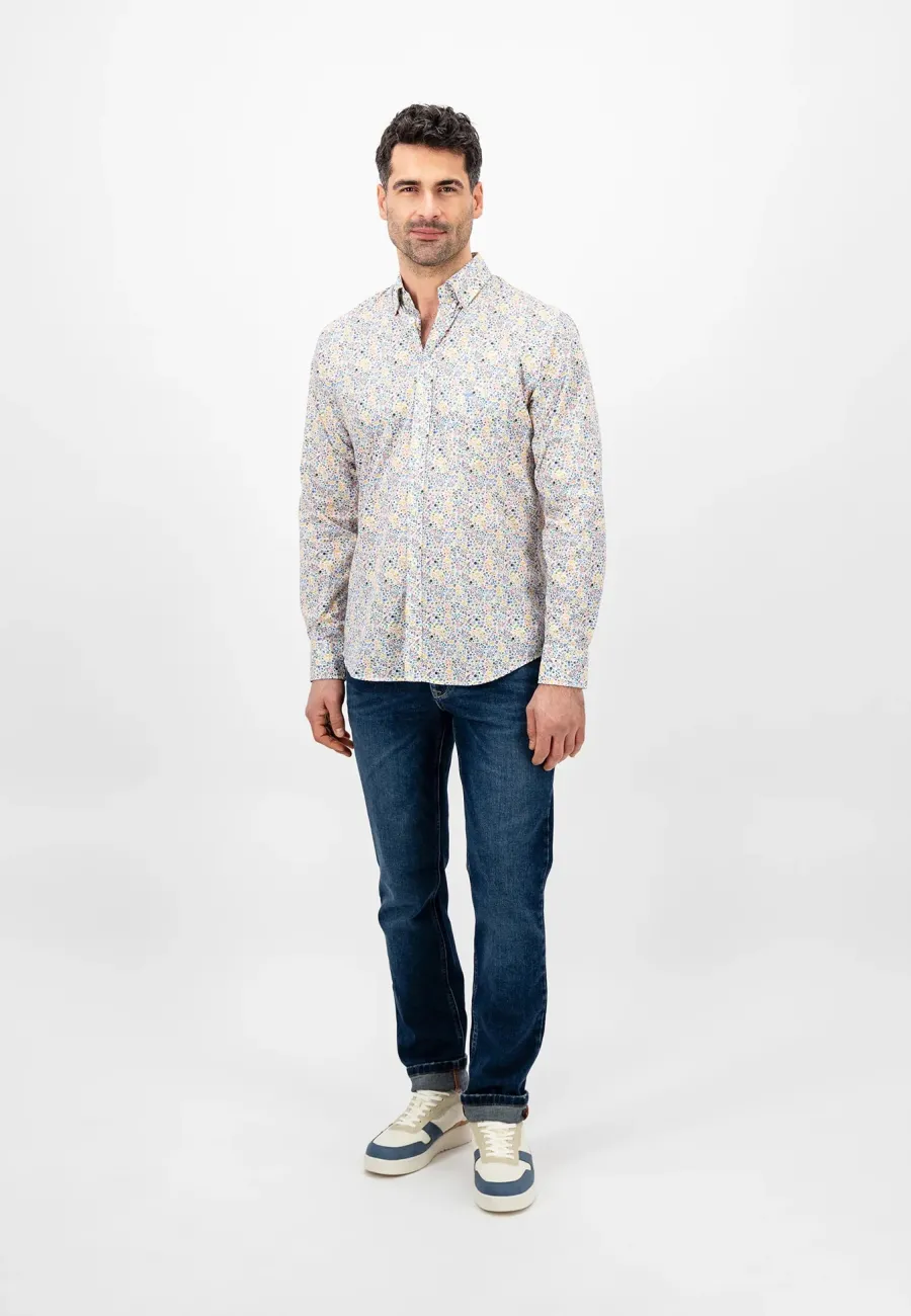 fynch_hatton_multi_print__3.webp Fynch Hatton Multi Print Shirt - Men's Soft Cotton – Dusty Lavender