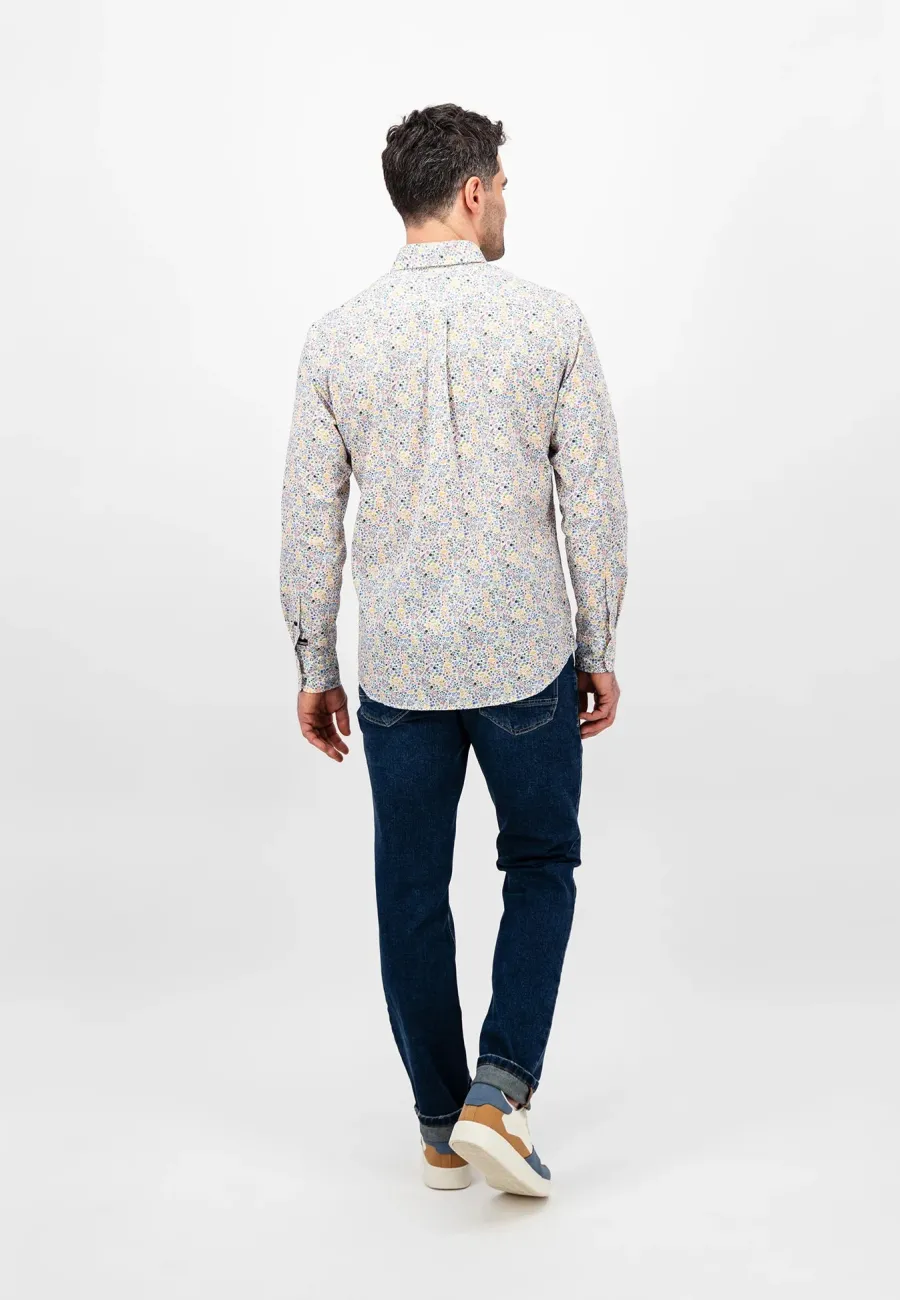 fynch_hatton_multi_print__5.webp Fynch Hatton Multi Print Shirt - Men's Soft Cotton – Dusty Lavender