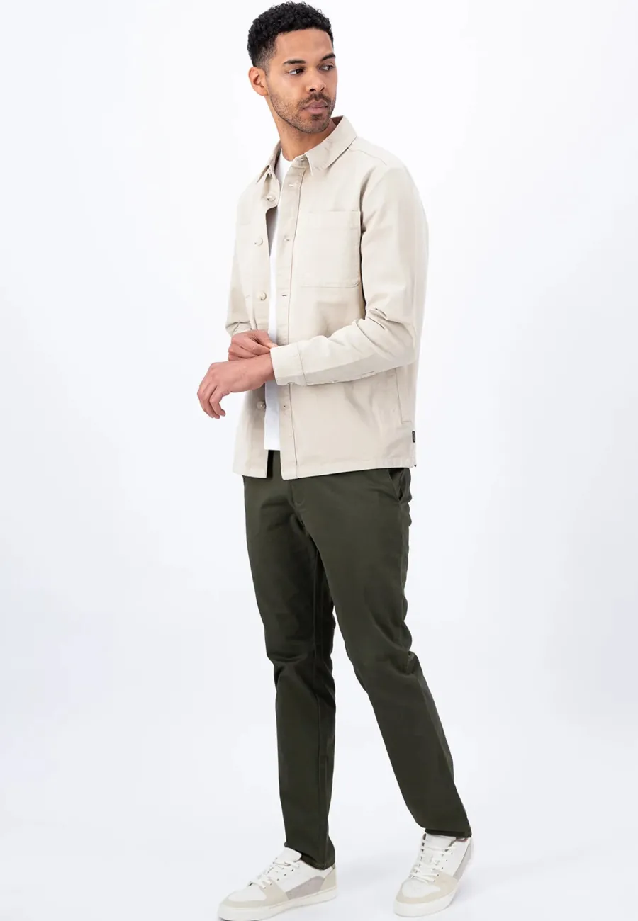fynch_hatton_overshirt__m_5.webp Fynch Hatton Overshirt - Men's Robust Cotton – Stone