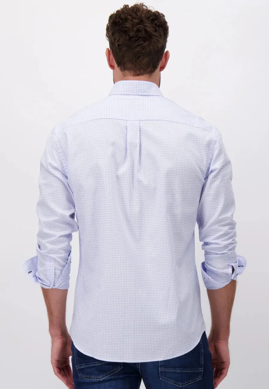 fynch_hatton_oxford_shirt_3.webp Fynch Hatton Oxford Shirt - Men's Soft Cotton – Light Blue Check