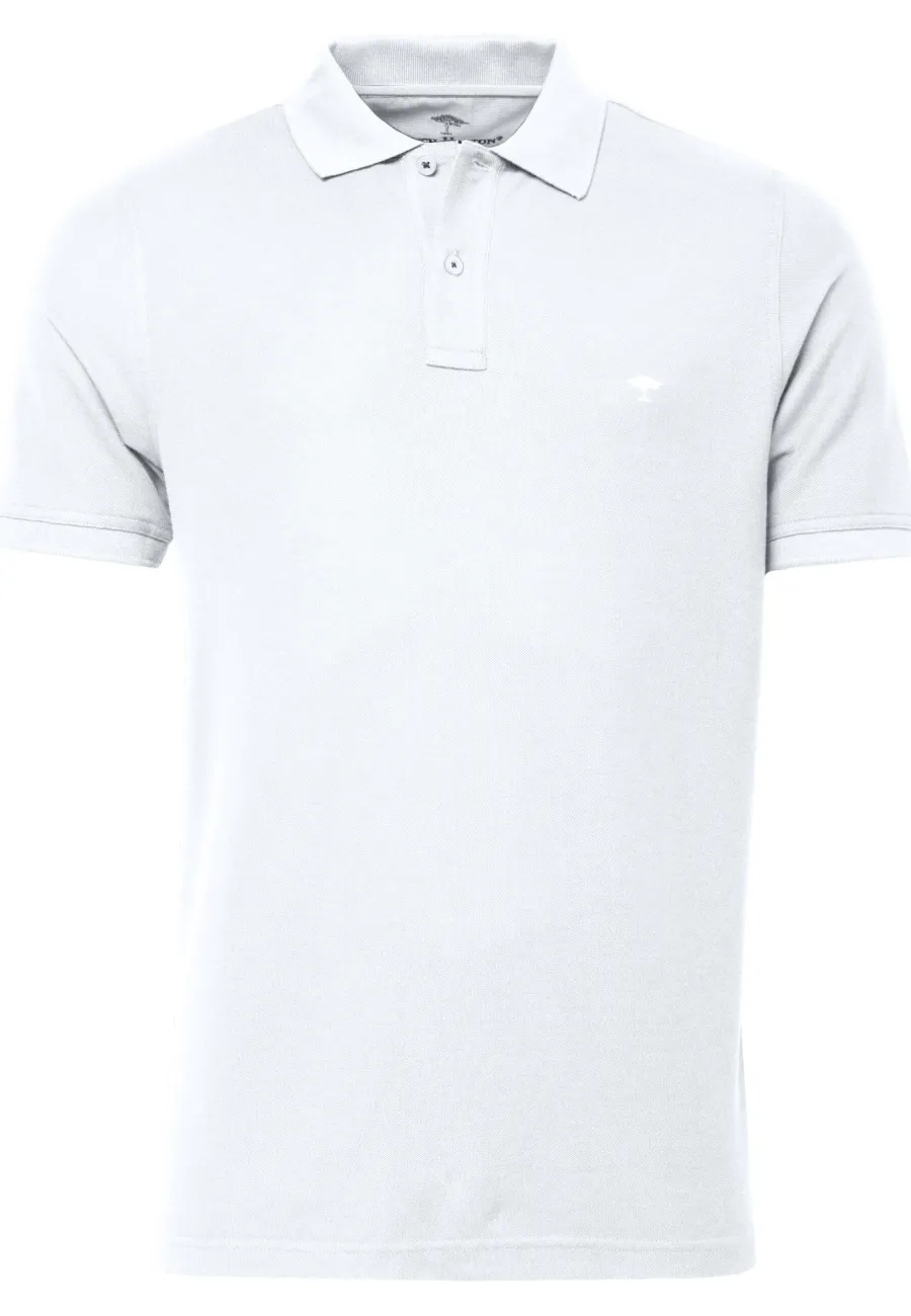 Fynch Hatton Pique Polo Shirt - Men's Supima Cotton – White