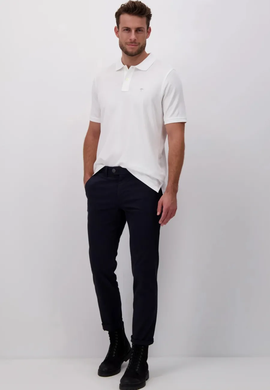 fynch_hatton_pique_polo_s_5.webp Fynch Hatton Pique Polo Shirt - Men's Supima Cotton – White
