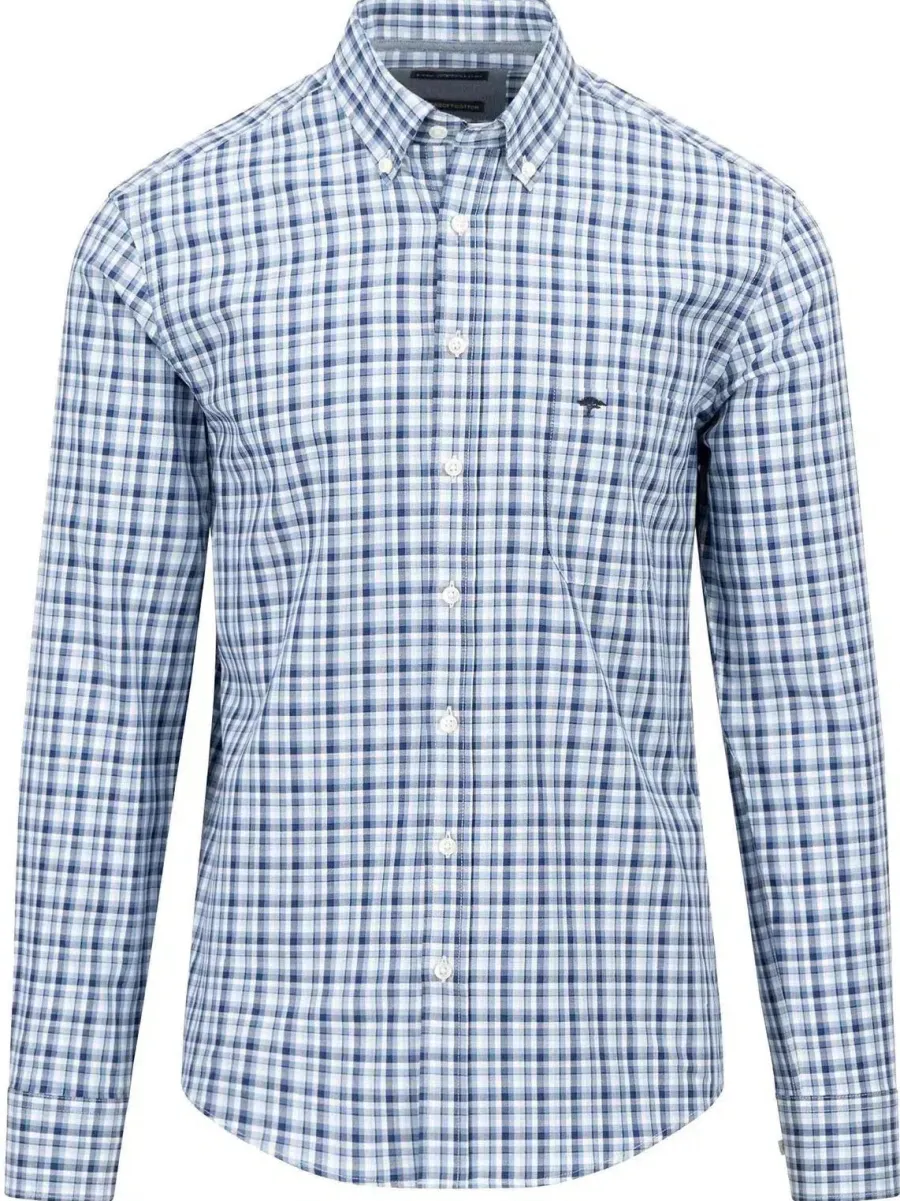 Fynch Hatton Pure Cotton Shirt - Men's – Combi Midnight Check
