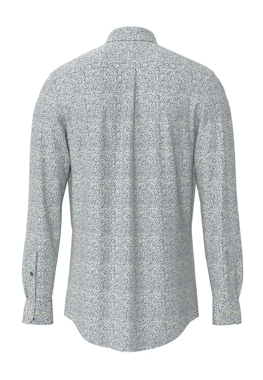 fynch_hatton_pure_cotton__1-7.webp Fynch Hatton Pure Cotton Shirt - Men's – Minimal Pattern Turf Green