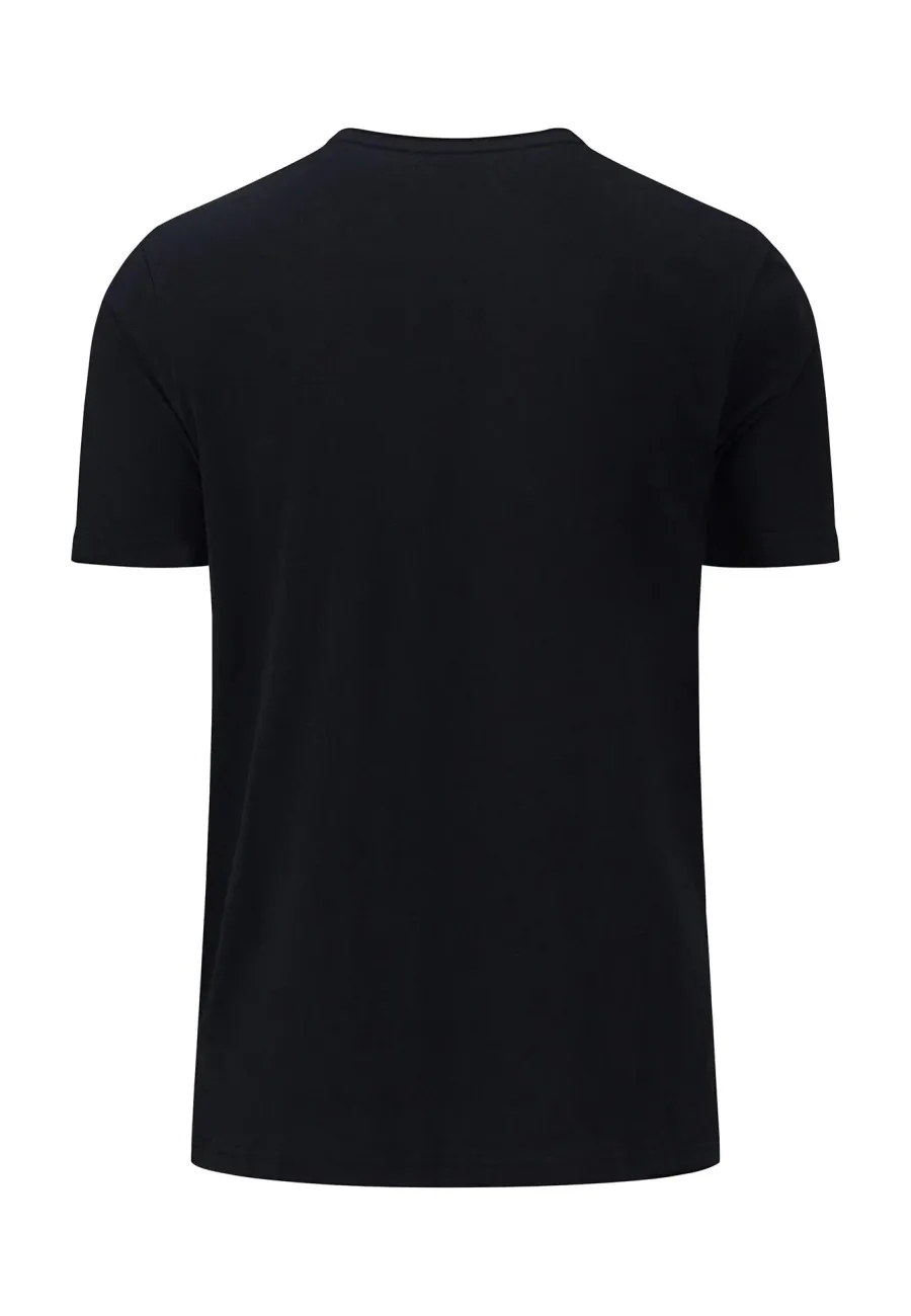Fynch Hatton T-Shirt - Men's Round Neck – Black