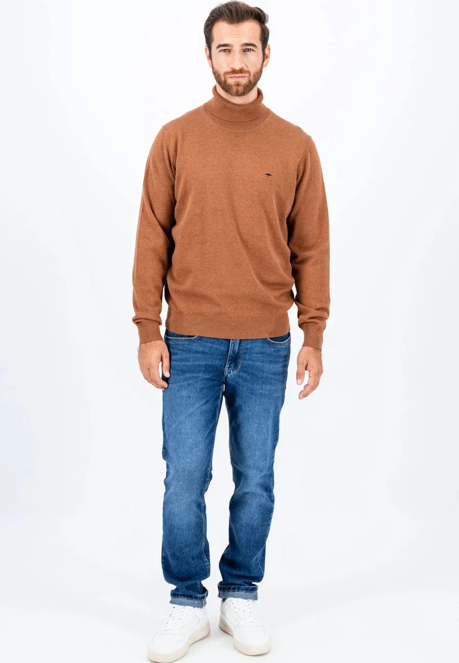 fynch_hatton_turtle_neck__3.webp Fynch Hatton Turtle Neck Cotton Sweater - Men's – Hazel