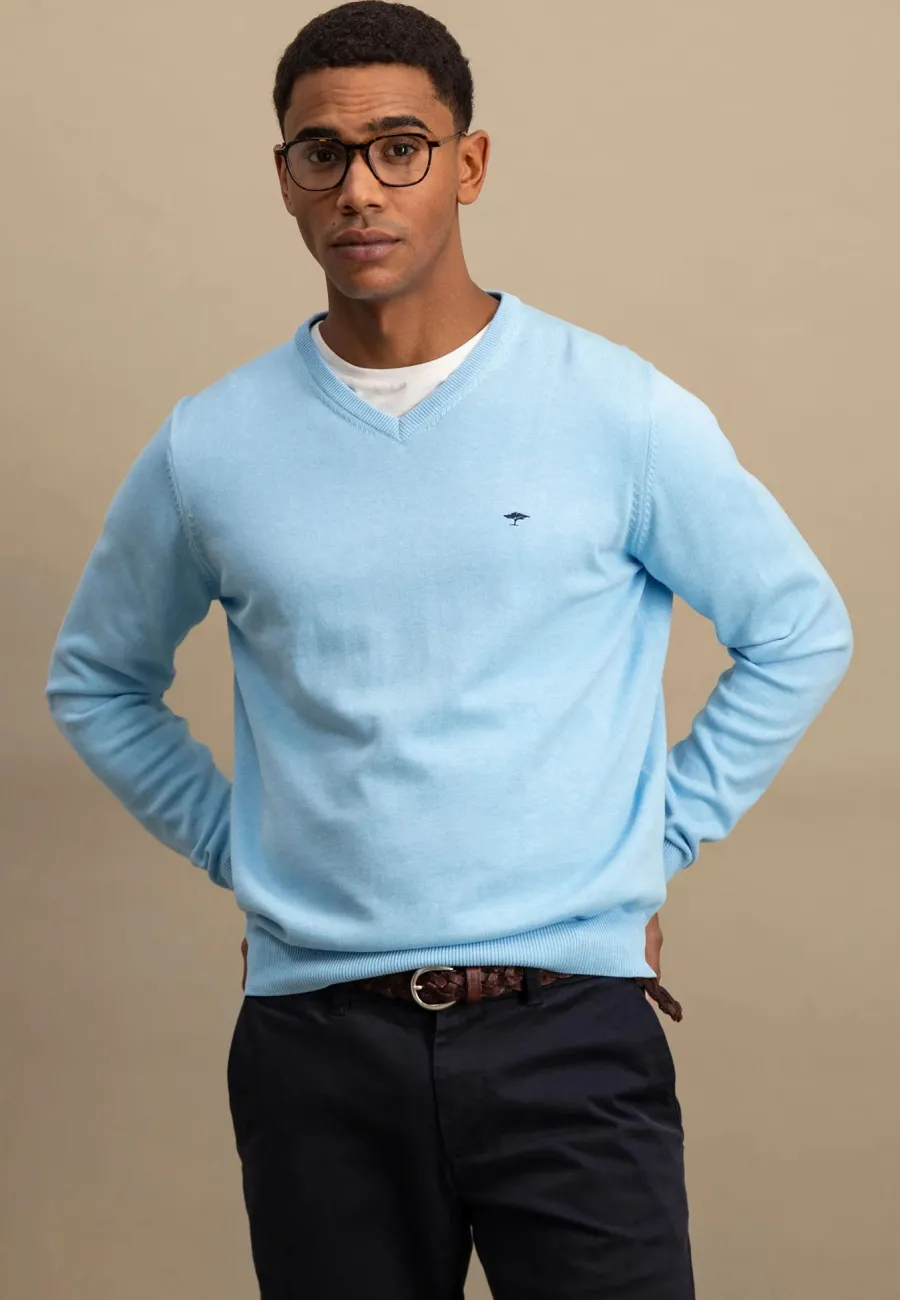 fynch_hatton_vneck_sweate_1-10.webp Fynch Hatton V-Neck Sweater - Men's Fine Knit – Splashy Ocean