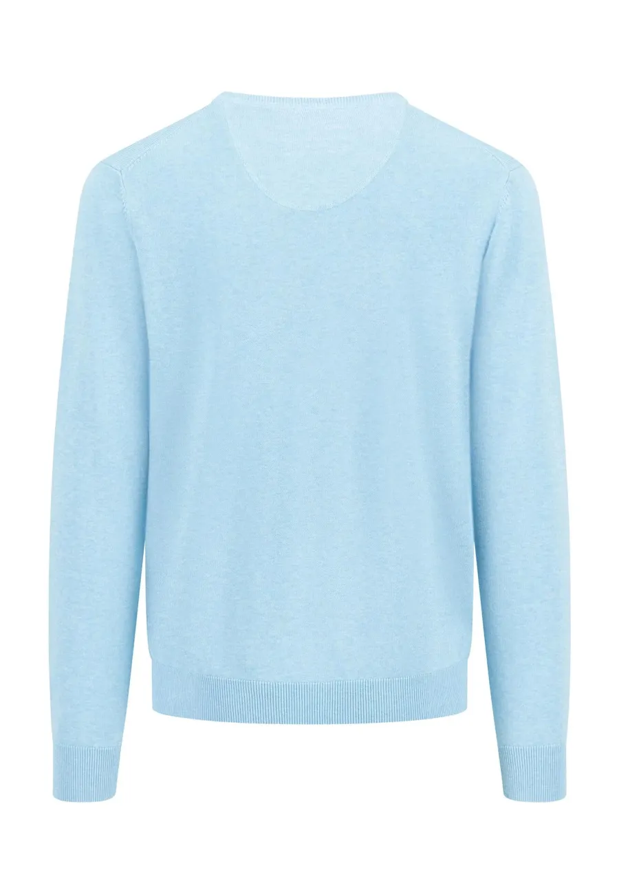 fynch_hatton_vneck_sweate_3-4.webp Fynch Hatton V-Neck Sweater - Men's Fine Knit – Splashy Ocean