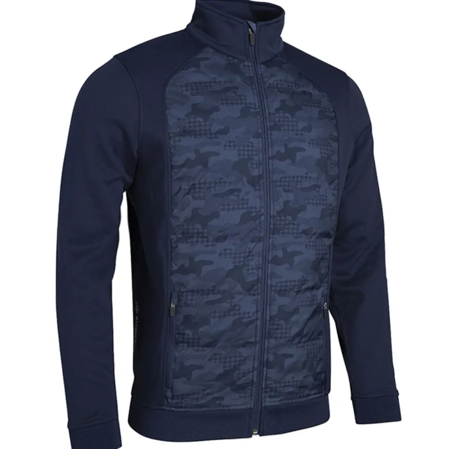 Glenmuir Callander Zip Front Padded Hybrid Golf Jacket - Mens - Navy C