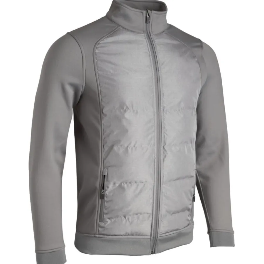 Glenmuir Callander Zip Front Padded Hybrid Golf Jacket - Mens - Mid Gr