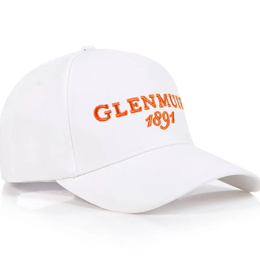 Glenmuir Cowan Logo Golf Cap - White / Apricot