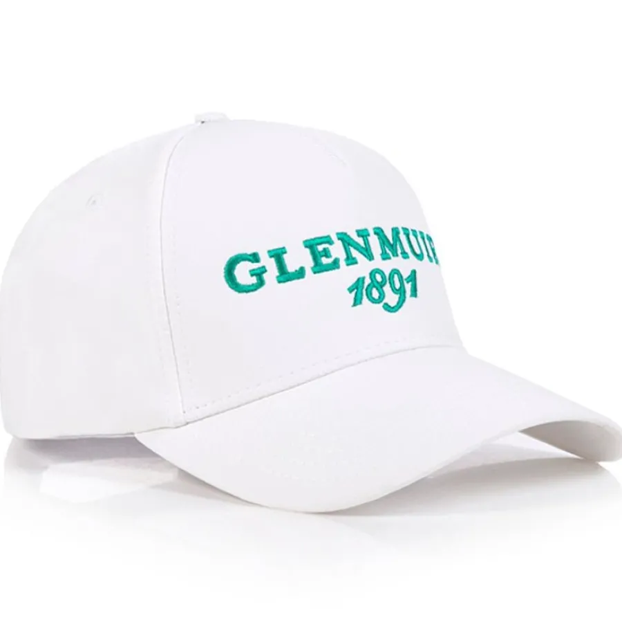 Glenmuir Cowan Logo Golf Cap - White / Marine Green