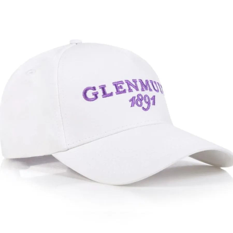Glenmuir Cowan Logo Golf Cap - White / Amethyst