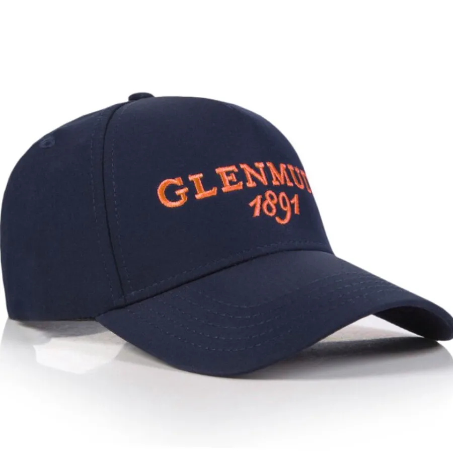 Glenmuir Cowan Logo Golf Cap - Navy / Apricot