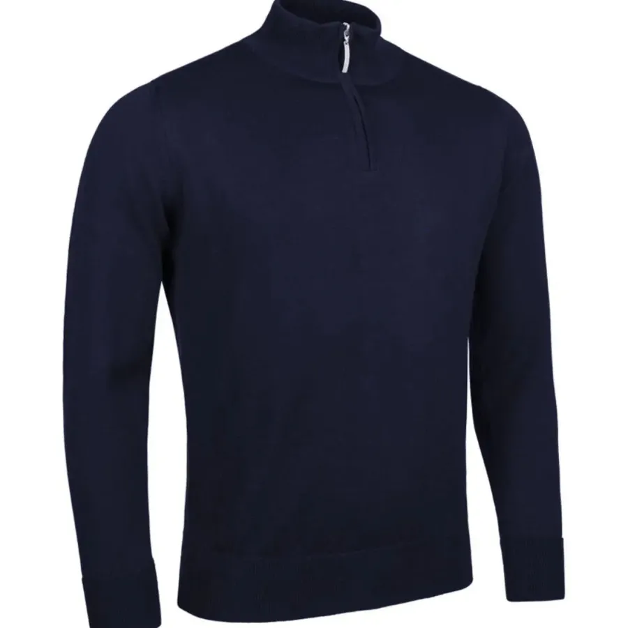 Glenmuir Jasper Quarter Zip Merino Wool Sweater - Mens -