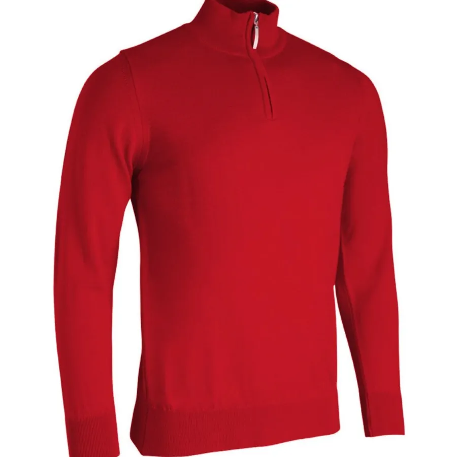 Glenmuir Jasper Quarter Zip Merino Wool Sweater - Mens -