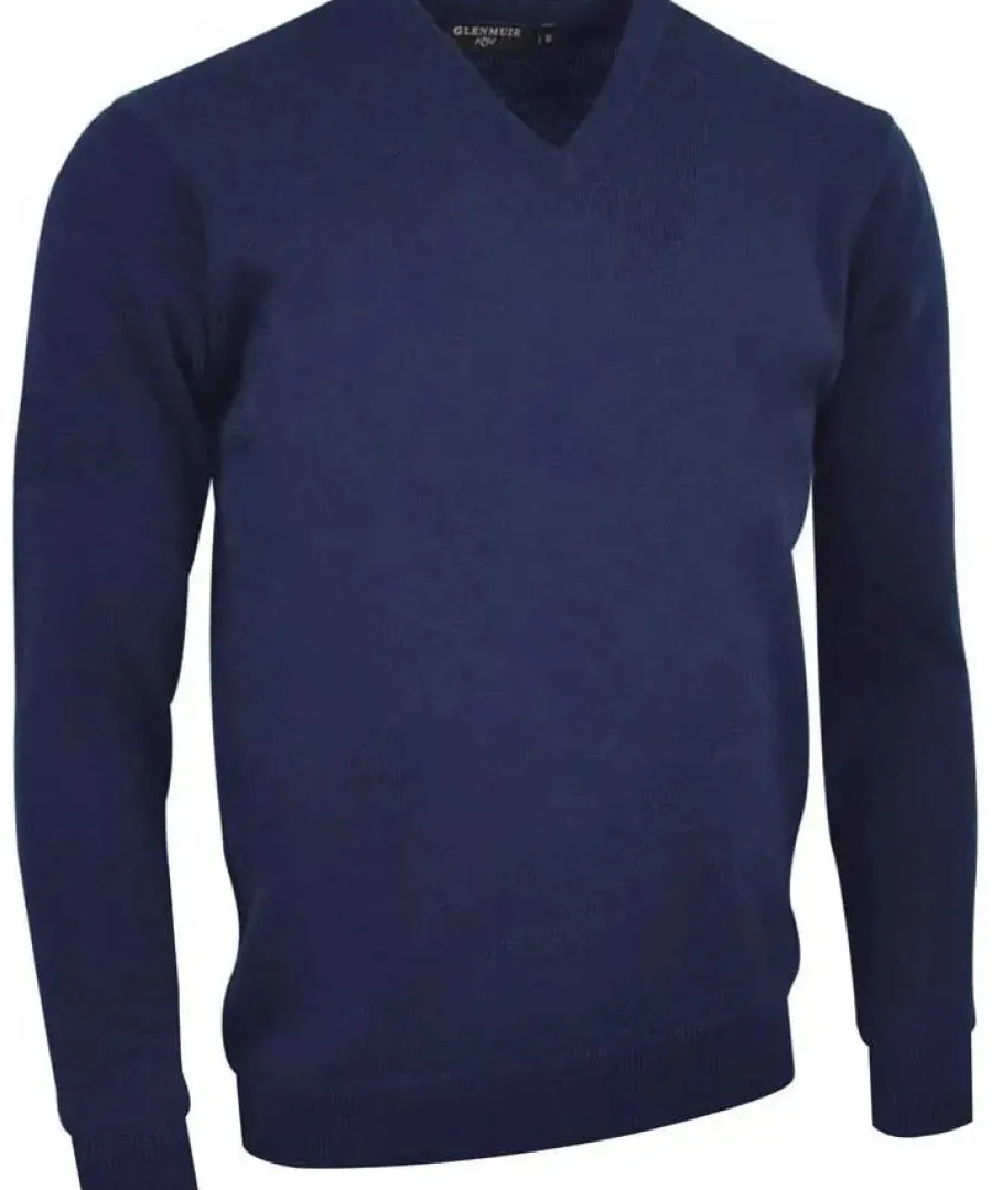 Glenmuir Lomond V-Neck Lambswool Sweater - Mens -