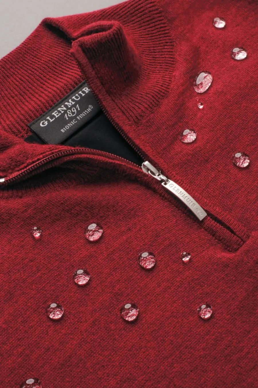 glenmuir_samuel_quarter_z_1-2.webp Glenmuir Samuel Quarter Zip Water Repellent Lined Merino Blend Golf Sw