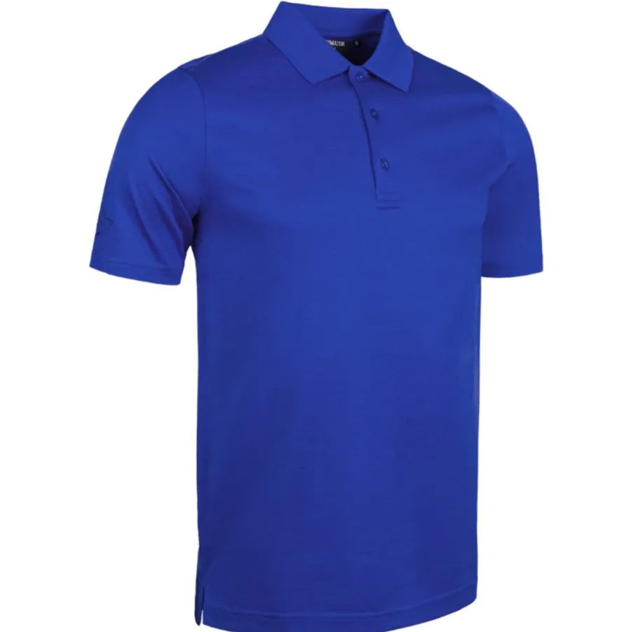 Glenmuir Tarth Mercerised Cotton Polo Shirt - Mens - Ascot Blue