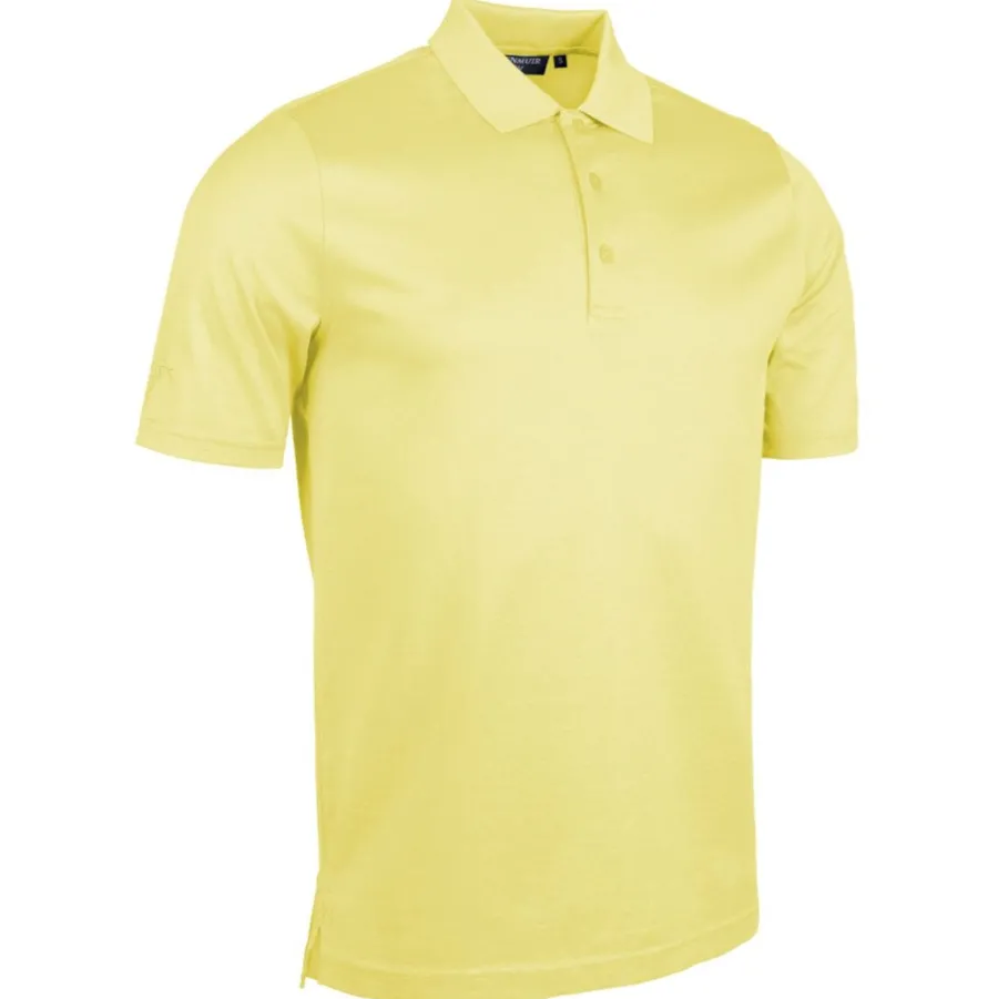 Glenmuir Tarth Mercerised Cotton Polo Shirt - Mens - Light Yellow