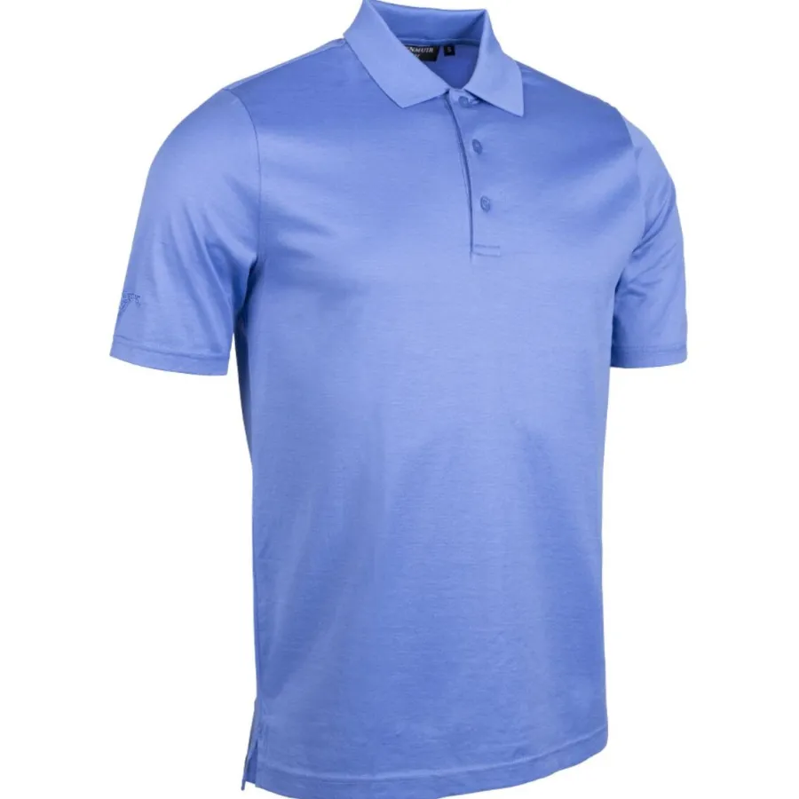 Glenmuir Tarth Mercerised Cotton Polo Shirt - Mens - Light Blue