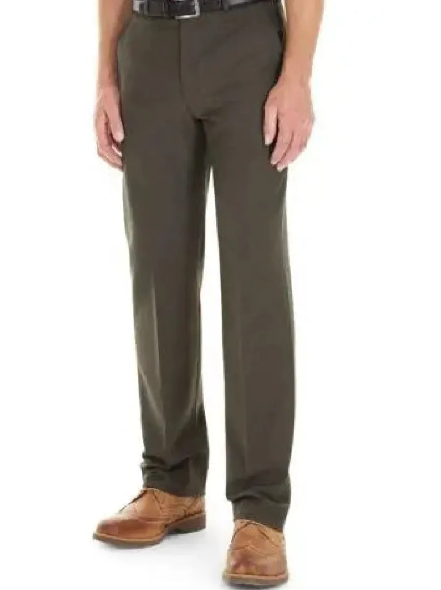 Gurteen Trousers - Cologne Formal Stretch Flannels - Lovat Green