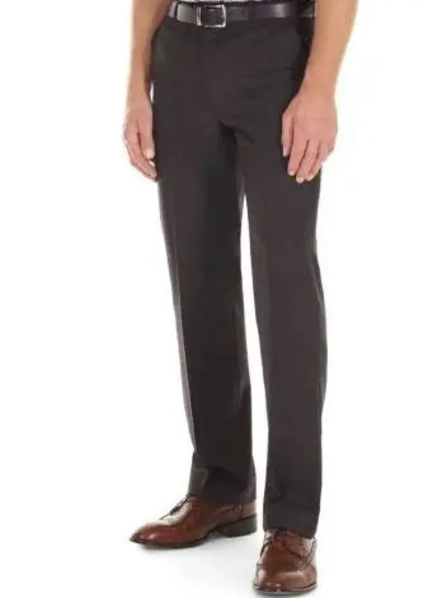 Gurteen Trousers - Cologne Formal Stretch Flannels - Conker Brown