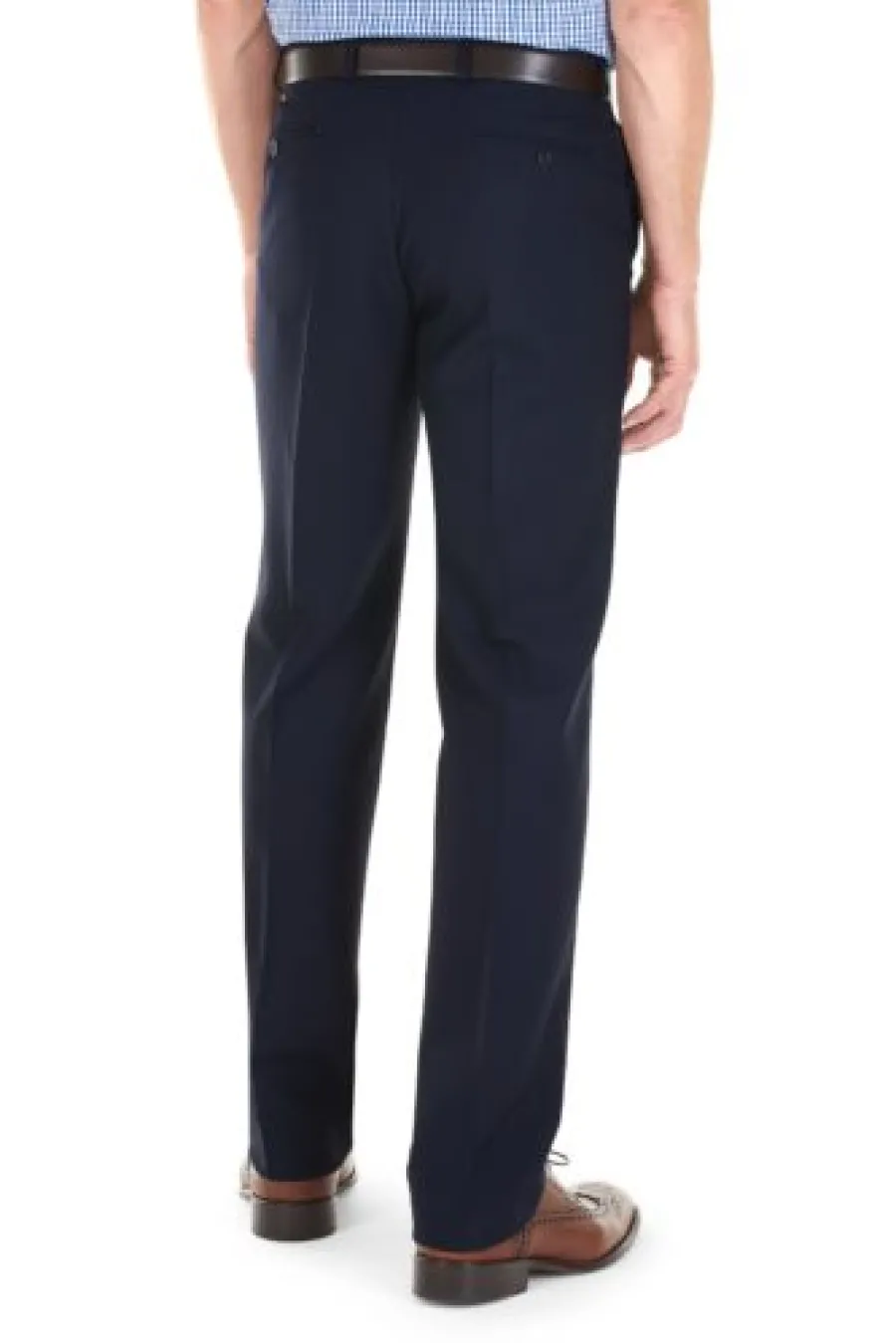 gurteen_trousers__cologne_1.webp Gurteen Trousers - Cologne Formal Stretch Flannels - Navy