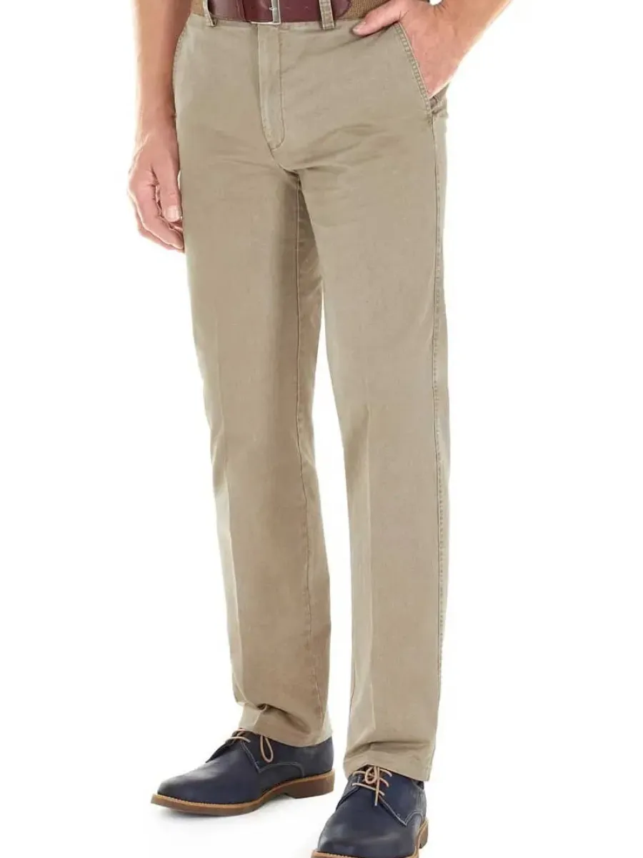Gurteen Trousers - Longford Lightweight Stretch Cotton Chinos - Stone