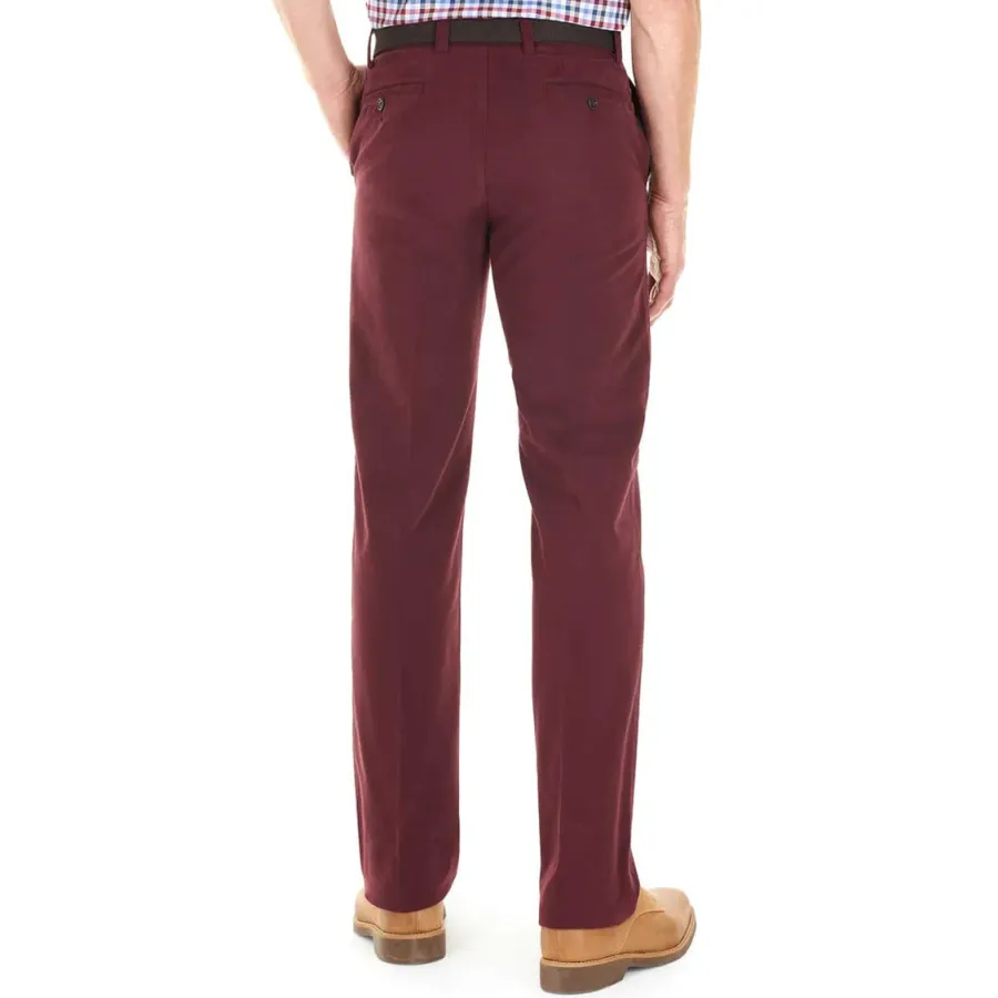 gurteen_trousers__longfor_2-7.webp Gurteen Trousers - Longford Spring Stretch Cotton Chinos - Cranberry