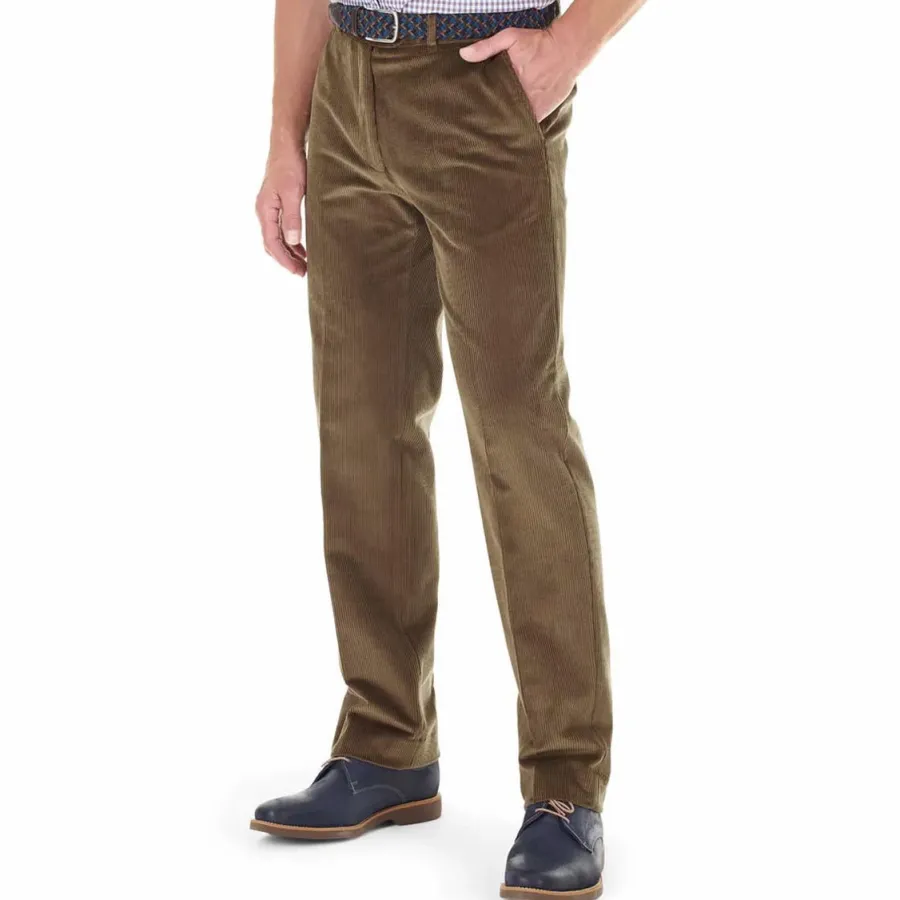 Gurteen Verona Stretch Cord Trousers - Suede