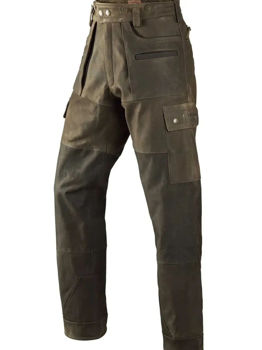 Harkila Angus Trousers - Mens Buffalo Leather - Brown