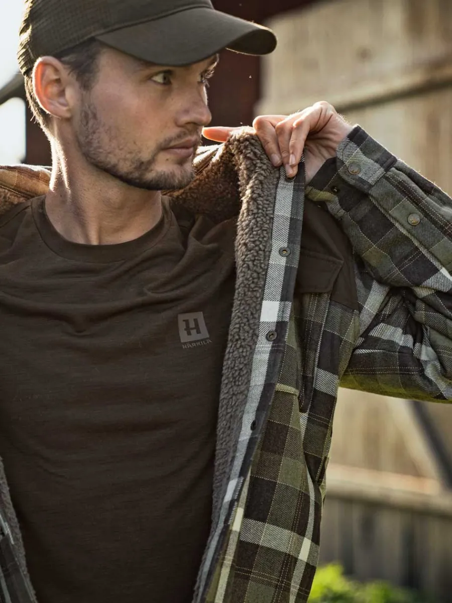 harkila_asmund_insulated__3.webp Harkila Asmund Insulated Wool Shirt Jacket - Mens - Willow Green/Phant