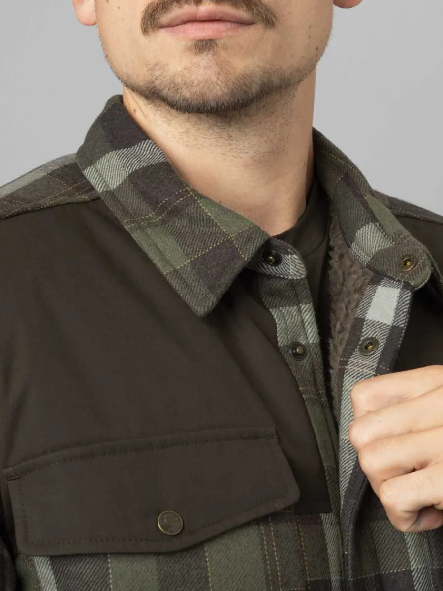 harkila_asmund_insulated__7.webp Harkila Asmund Insulated Wool Shirt Jacket - Mens - Willow Green/Phant