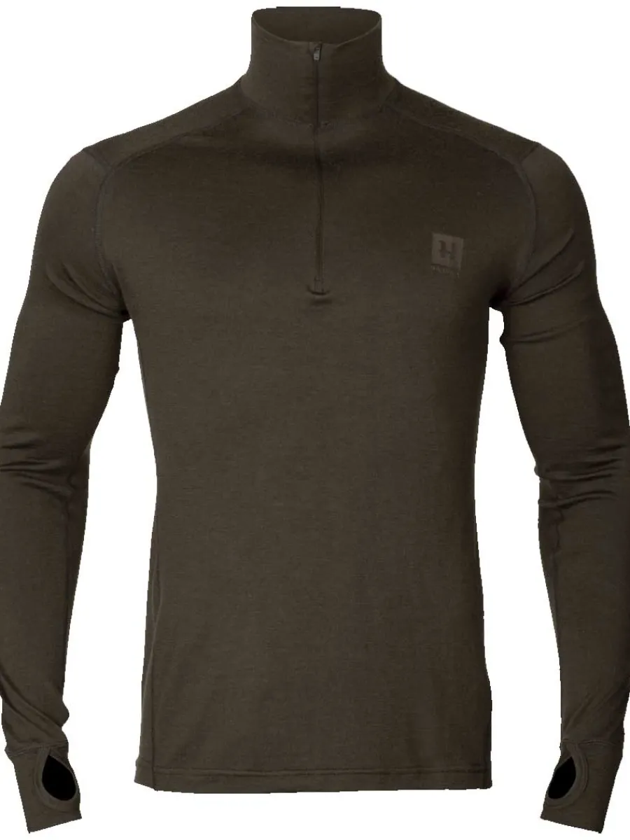Harkila Base All Season Half Zip - Mens - Shadow Brown