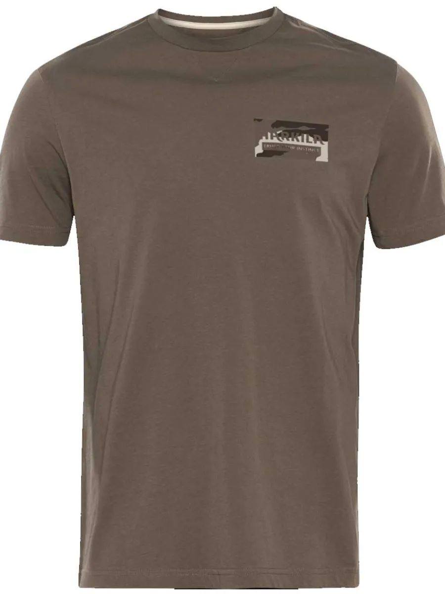 Harkila Core Short Sleeve T-Shirt - Mens - Brown Granite