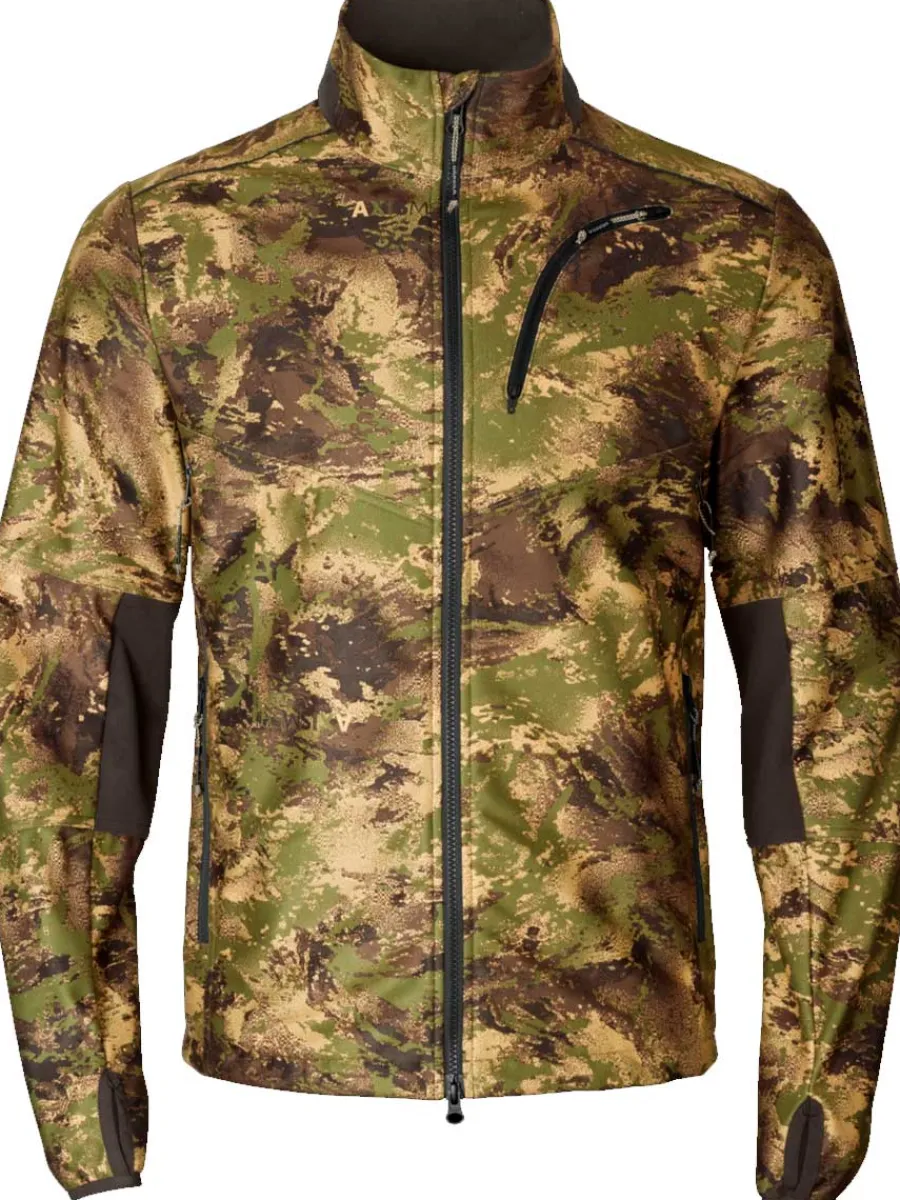 Harkila Deer Stalker Camo WSP Fleece Jacket - Mens - AXIS MSP Forest