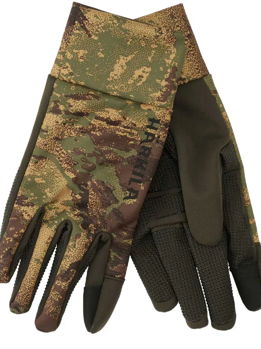 Harkila Deer Stalker Camo Fleece Gloves - AXIS MSP Forest