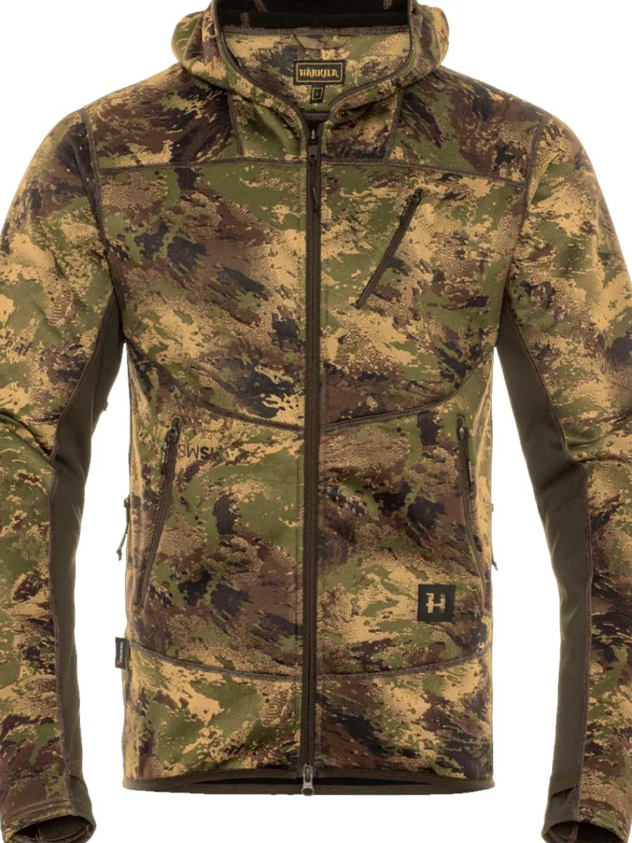 Harkila Deer Stalker Camo Fleece Hoodie - Mens - AXIS MSP Forest
