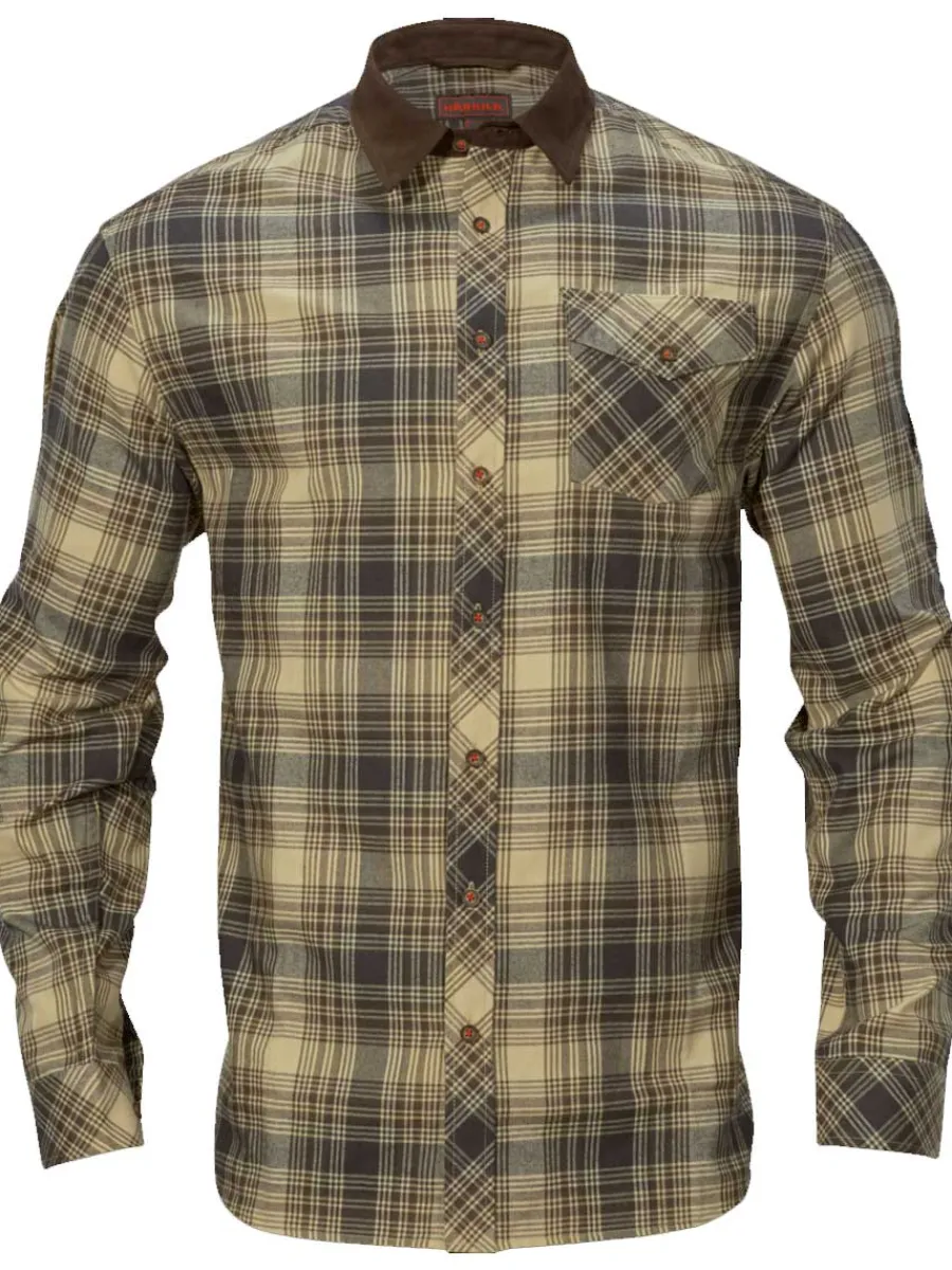 Harkila Driven Hunt Flannel Shirt - Mens - Light Teak Check