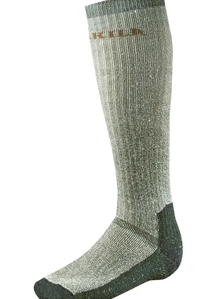 Harkila Expedition Long Socks - Merino Wool - Grey & Green