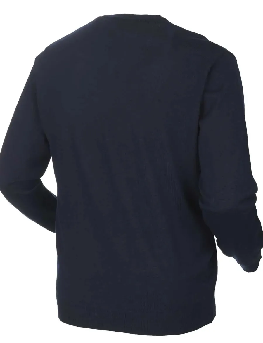 Harkila Glenmore Pullover - Mens Merino Knitwear - Dark Navy