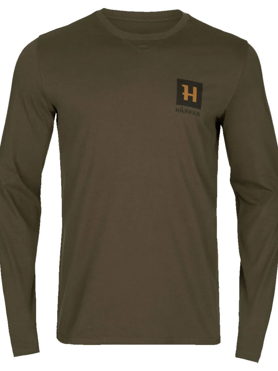 Harkila Gorm Long Sleeve T-Shirt - Mens - Willow Green