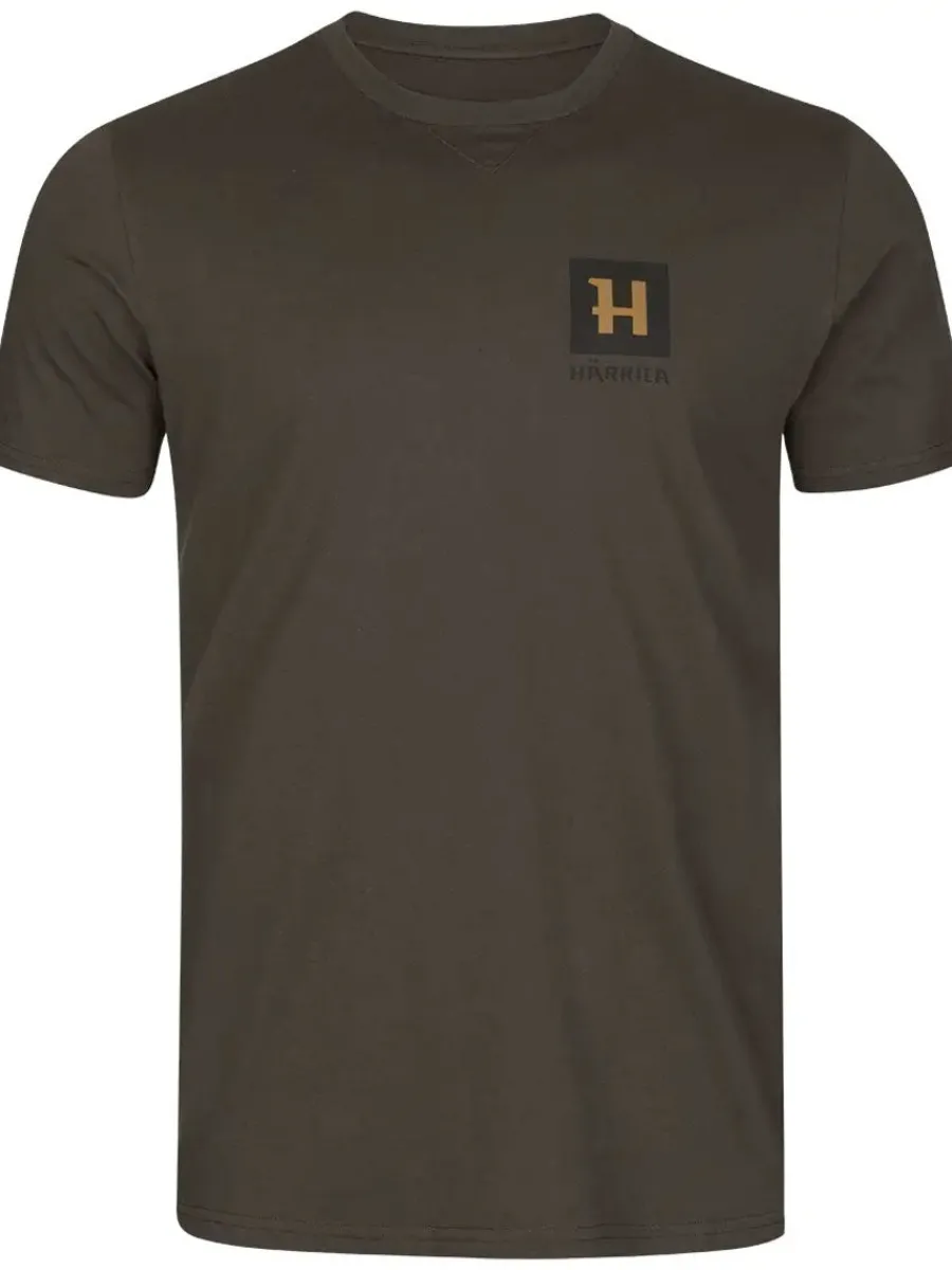 Harkila Gorm Short Sleeve T-shirt - Mens - Shadow Brown