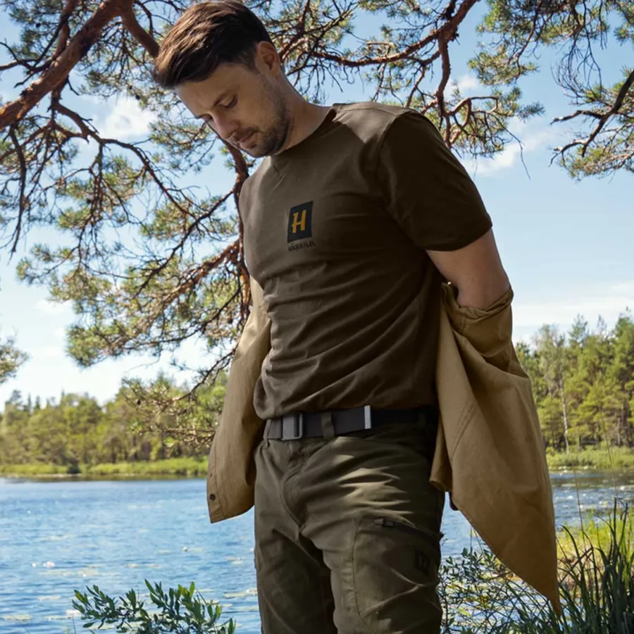 Harkila Gorm Short Sleeve T-shirt - Mens - Willow Green