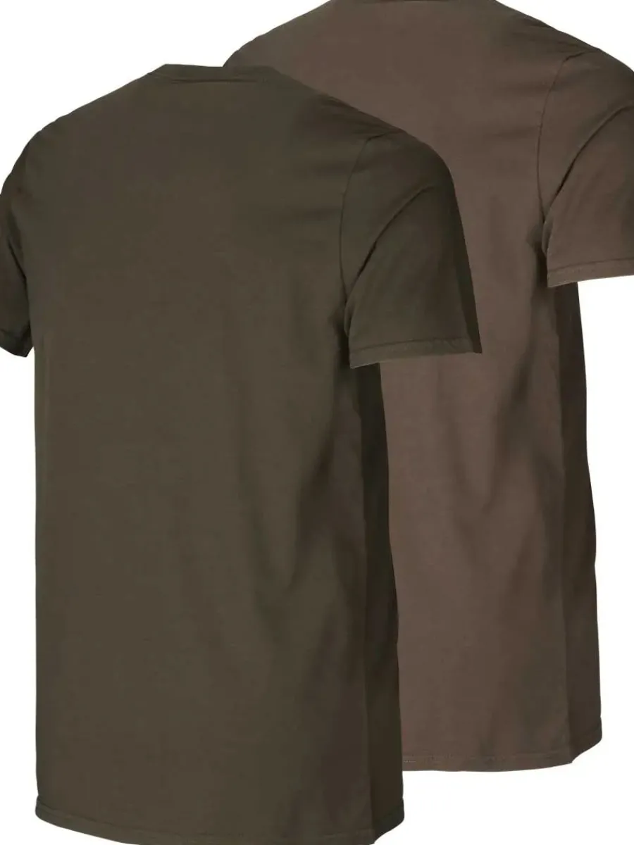 harkila_graphic_tshirt__m_1.webp Harkila Graphic T-shirt - Mens - 2-pack Willow Green & Slate Brown