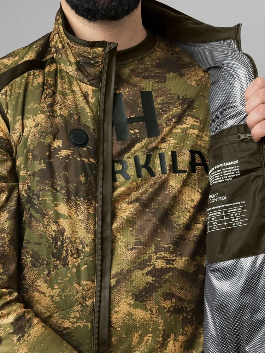 Harkila Heat Control Camo Waistcoat - Mens Vest - AXIS MSP Forest