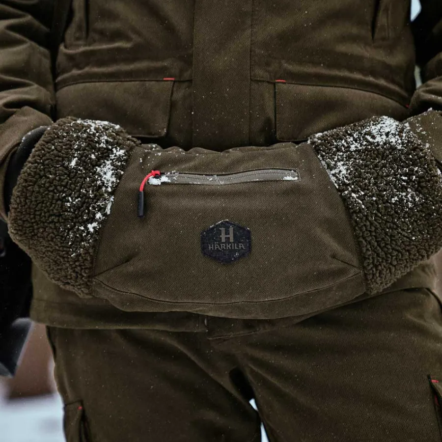 harkila_heat_muff__driven_1.webp Women Harkila Heat Muff - Driven Hunt - Willow Green