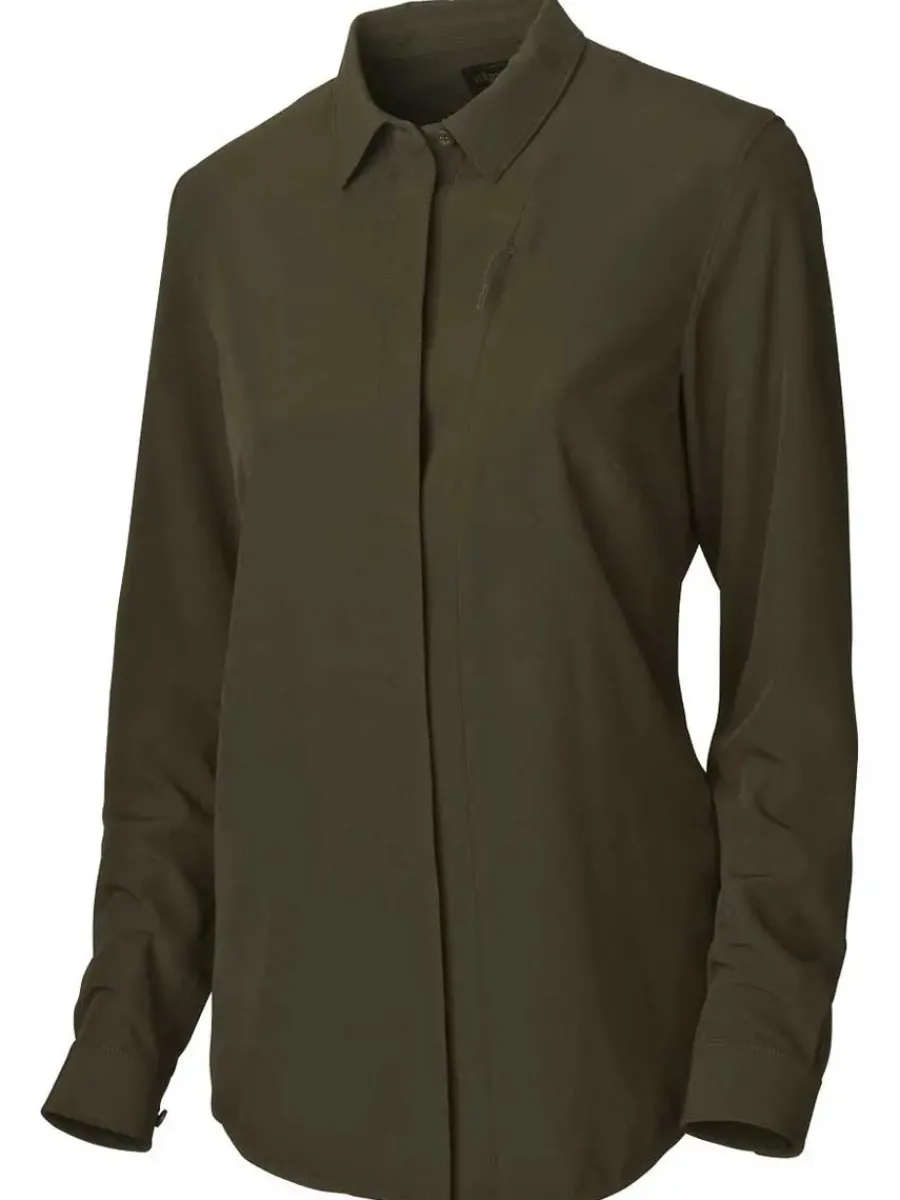 Women Harkila Herlet Tech Shirt - Ladies - Willow Green