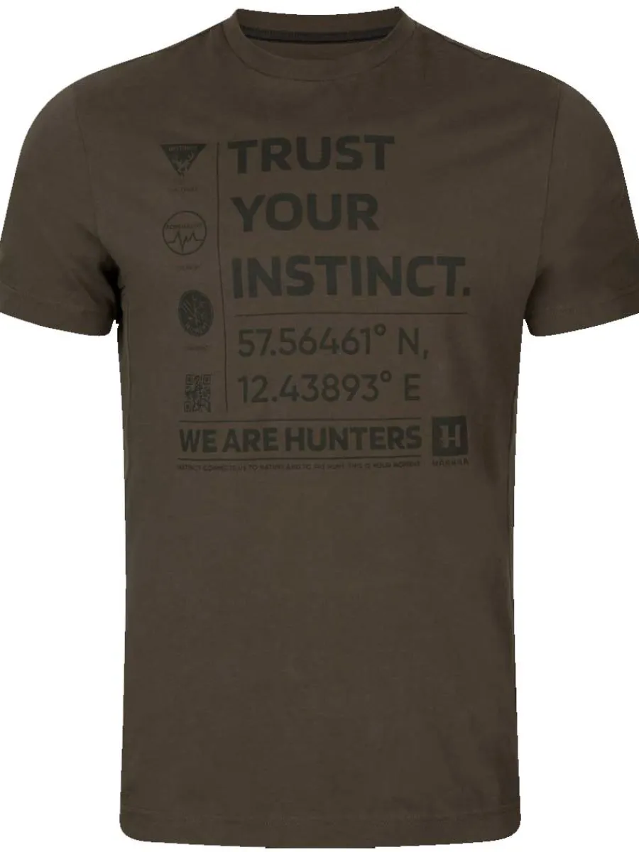 Harkila Instinct T-shirt - Mens - Shadow-Brown